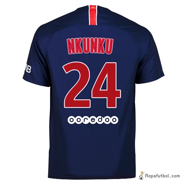 Camiseta Paris Saint Germain Replica Primera Ropa Nkunku 2018/19 Azul